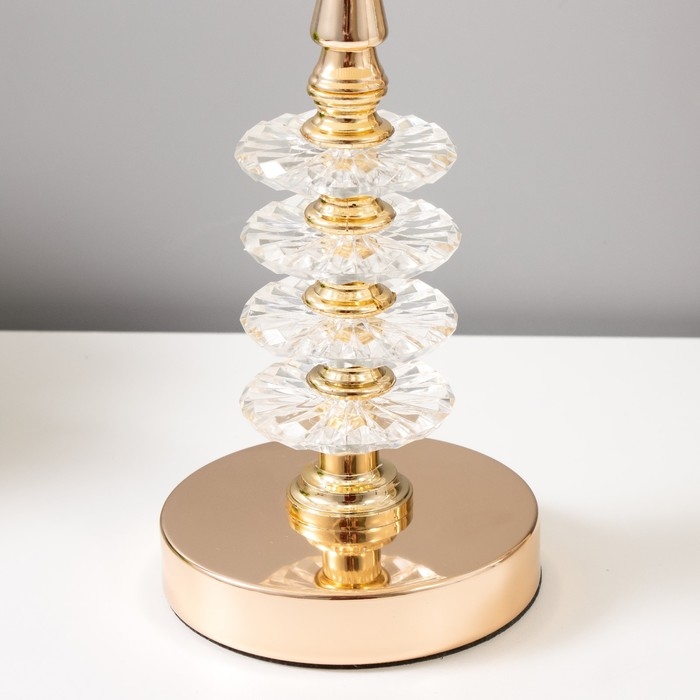 Настольная лампа Настольная лампа "Мишель" Е27 40Вт золото 22х22х40 см RISALUX