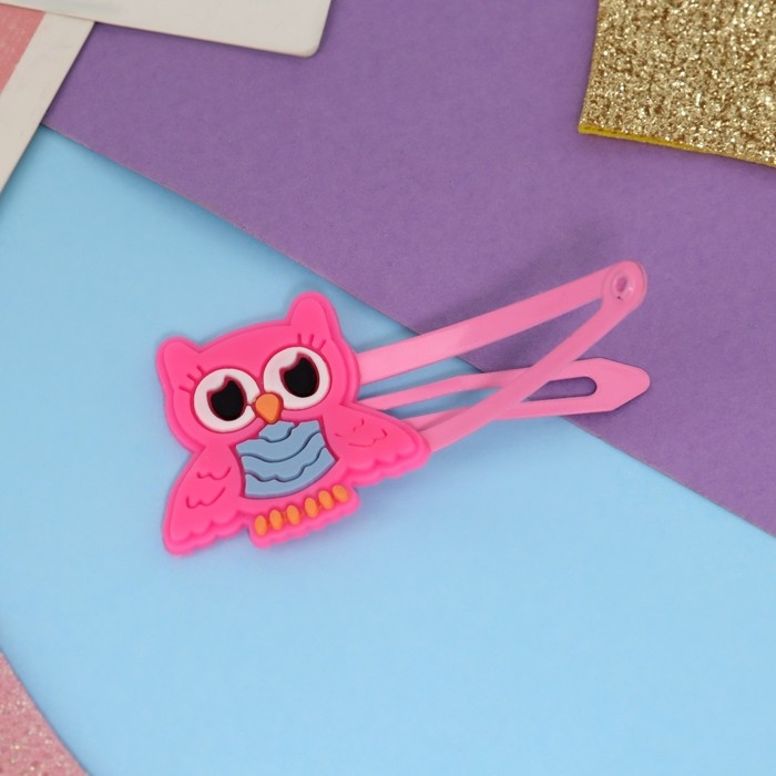 Набор для волос Набор для волос "Ширли" (2 резинки 5 см, 4 невидимки 5,5 см) пирожное, розовый