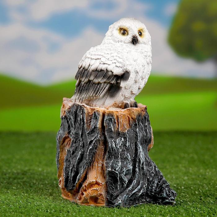 Садовая фигура Садовая фигура "Совенок на пеньке" 27см