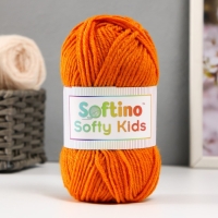 Пряжа 100% акрил "Softy Kids" 90м ±5м 50 гр цвет 56 апельсин