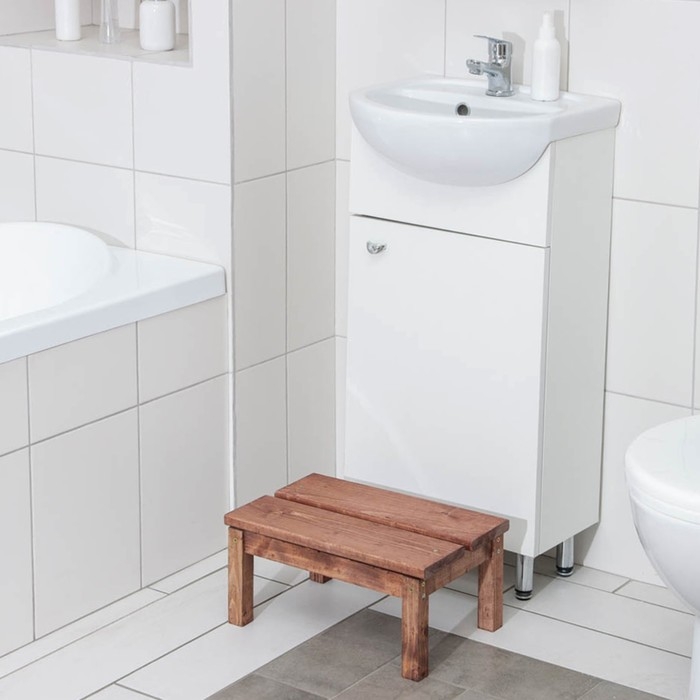 Ступенька для ванной, 39×27×19 см, с покрытием Ступенька для ванной, 39×27×19 см, с покрытием