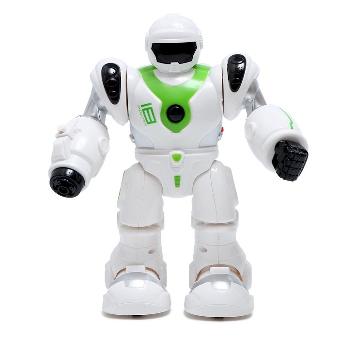 Робот GRAVITONE, свет, звук, стреляет, на батарейках, русская озвучка, зелёный Робот GRAVITONE, свет, звук, стреляет, на батарейках, русская озвучка, зелёный