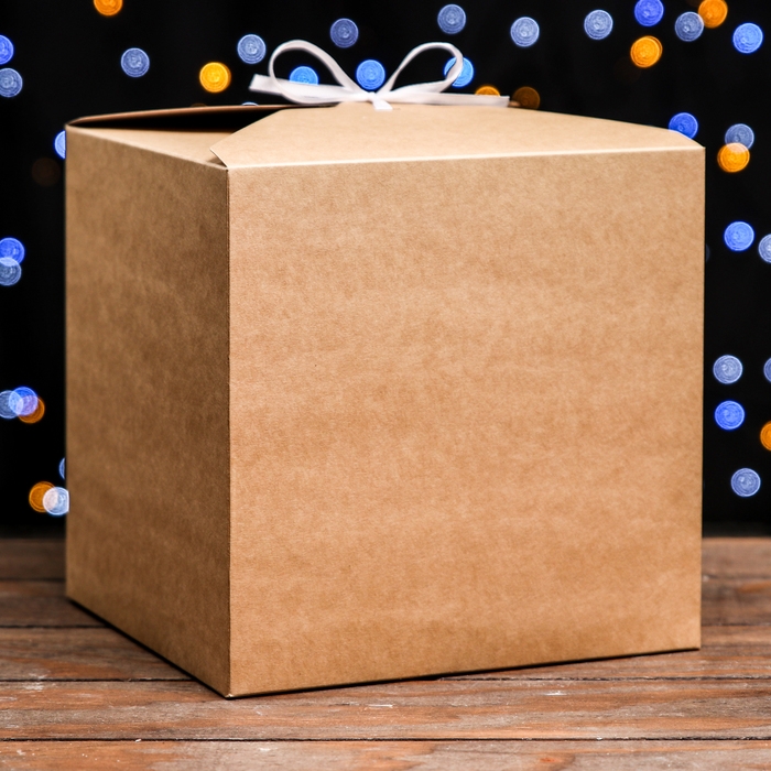 Коробка складная крафт, 21 х 21 х 21 см Коробка складная крафт, 21 х 21 х 21 см