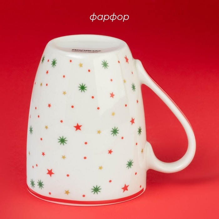 Новогодняя кружка Доляна «Новогодние каникулы», 370 мл, 12×8,5×10,5 см, цвет белый Новогодняя кружка Доляна «Новогодние каникулы», 370 мл, 12×8,5×10,5 см, цвет белый