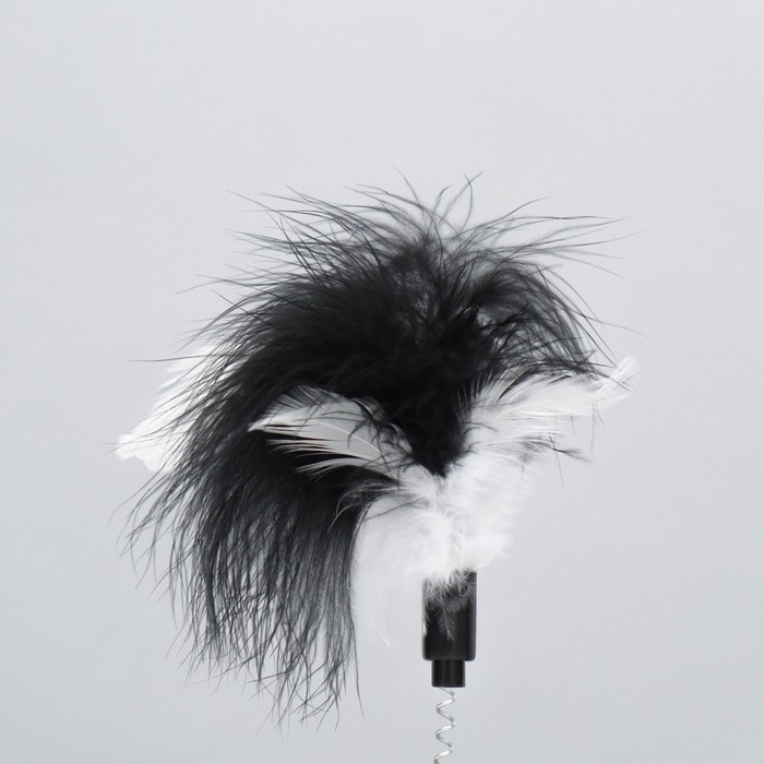 Игрушка-неваляшка с кошачьей мятой и пером, 9,5 см, синяя Игрушка-неваляшка с кошачьей мятой и пером, 9,5 см, синяя