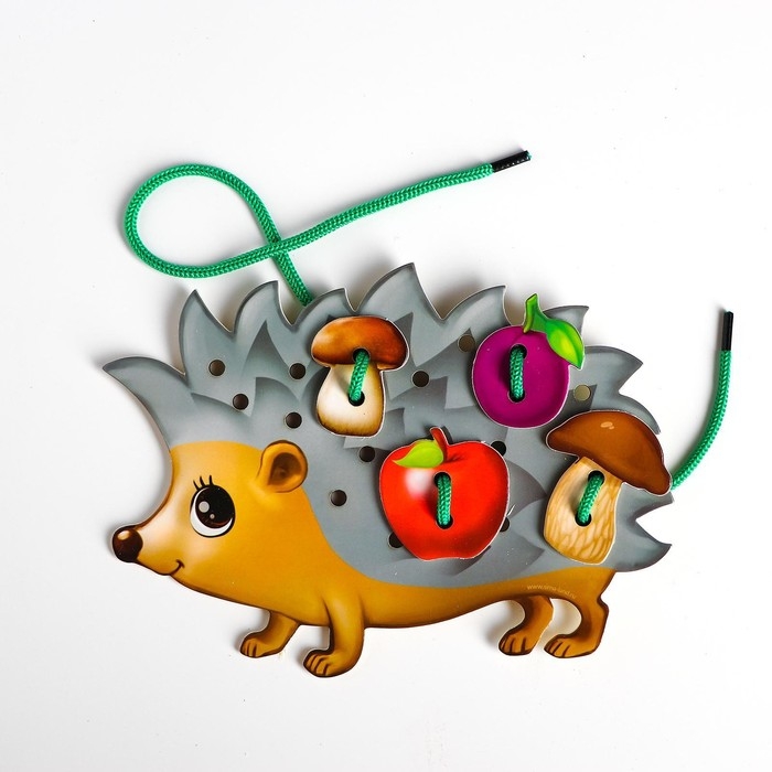 Шнуровка фигурная «Ёжик на ножках» Шнуровка фигурная «Ёжик на ножках»