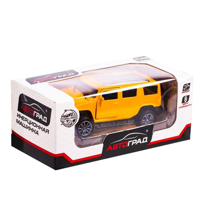 Машина металлическая «Крузер», 1:48, инерция, открываются двери, цвет жёлтый Машина металлическая «Крузер», 1:48, инерция, открываются двери, цвет жёлтый