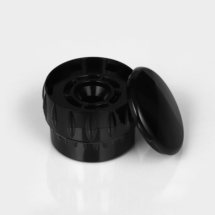 Набор стеклянных мельниц, 80 мл, 2 шт, цвет чёрный