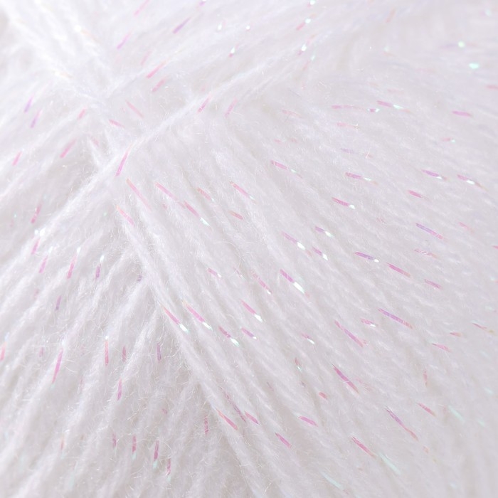 Пряжа  Пряжа "Angora Gold Simli" 75% акрил, 20% шерсть, 5% металлик 500м/100гр (55 белый)