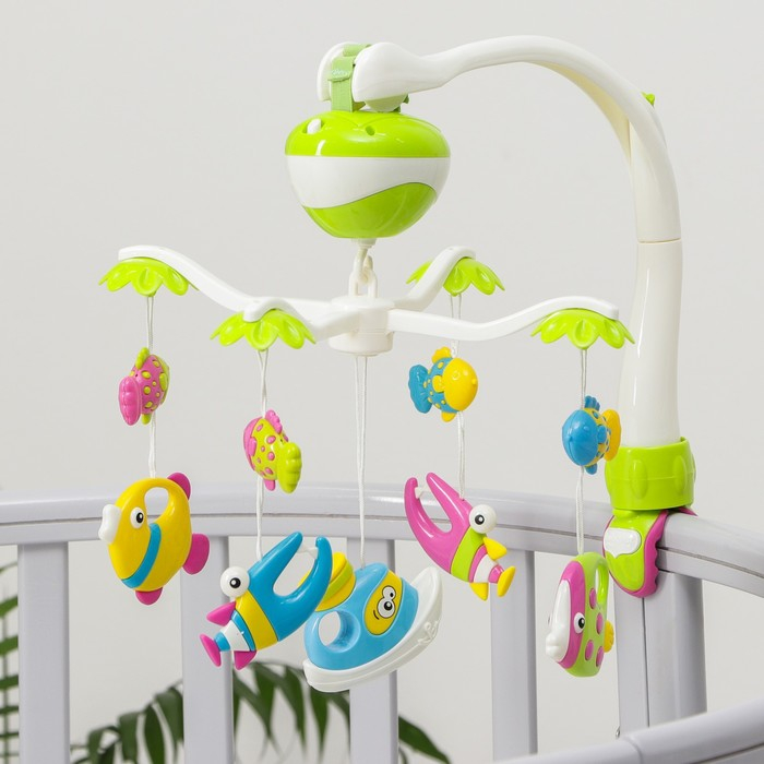 Мобиль музыкальный на кроватку «Кораблик», на батарейках, виды МИКС, Крошка Я Мобиль музыкальный на кроватку «Кораблик», на батарейках, виды МИКС, Крошка Я