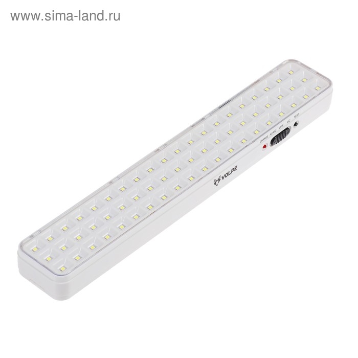 Светильник светодиодный аварийного освещения Volpe "ВЫХОД", встр. аккум, 5 Вт, 6500К, 230 В