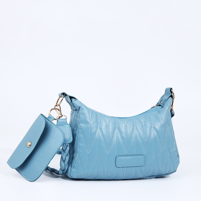 Сумка кросс-боди на молнии, цвет голубой Сумка кросс-боди на молнии, цвет голубой