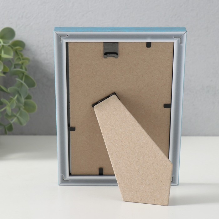 Фоторамка пластик Фоторамка пластик "Стиль голубой" 10х15 см, голубой