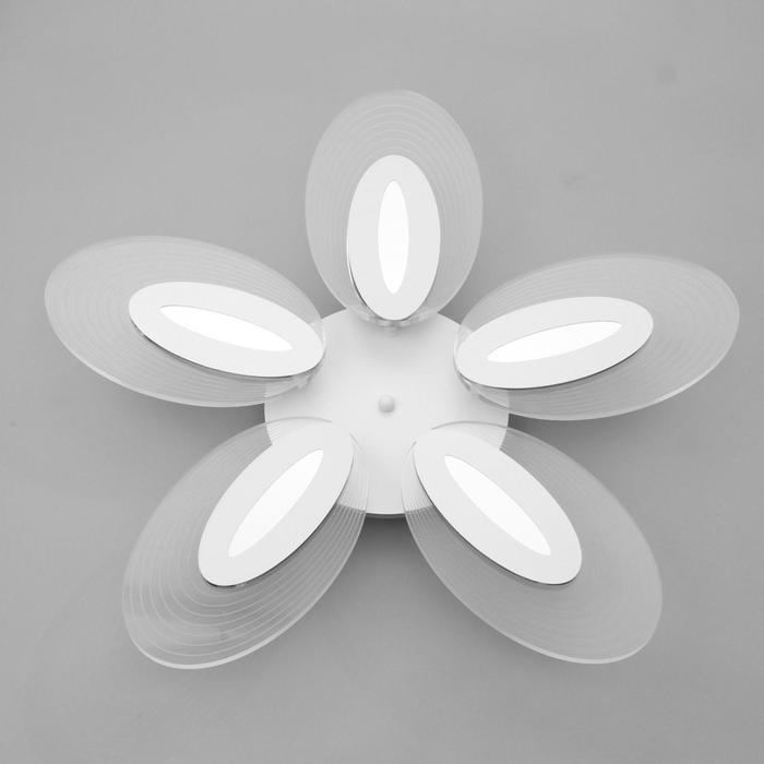 Люстра с ПДУ 1138/5 LED 90Вт 3000К-6000К диммер белый 68х68х8 см BayerLux