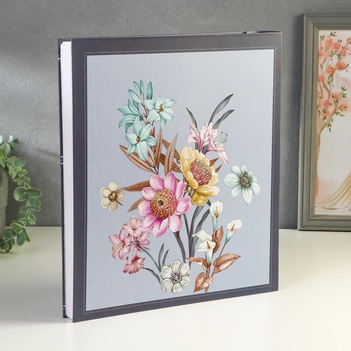 Фотоальбом на 500 фото 10х15 см Фотоальбом на 500 фото 10х15 см "Нежность цветов" в коробке МИКС 33,5х30,5х6 см