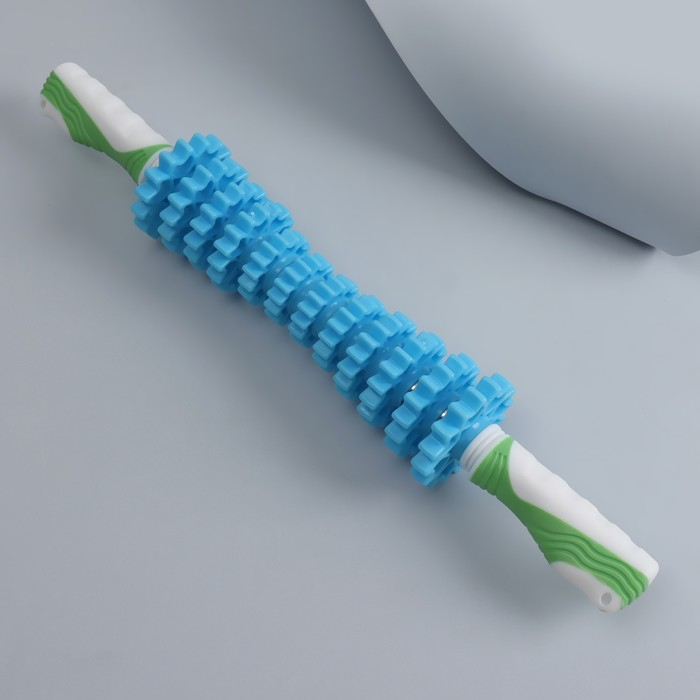 Массажёр «Скалка», универсальный, 12 колёс, d = 7 × 45 см, цвет МИКС Массажёр «Скалка», универсальный, 12 колёс, d = 7 × 45 см, цвет МИКС