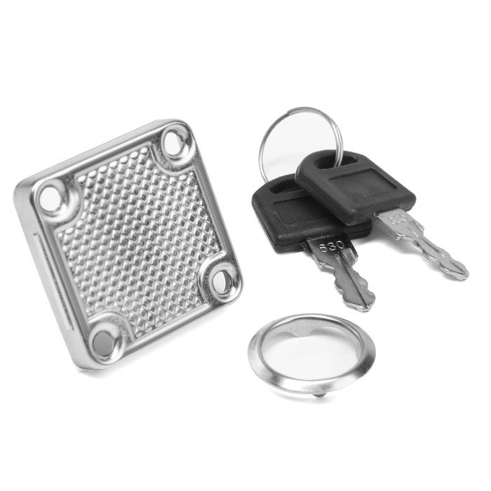 Замок мебельный ТУНДРА (мод. 138-22), прямой ригель, корпус металлический, 2 ключа Замок мебельный ТУНДРА (мод. 138-22), прямой ригель, корпус металлический, 2 ключа