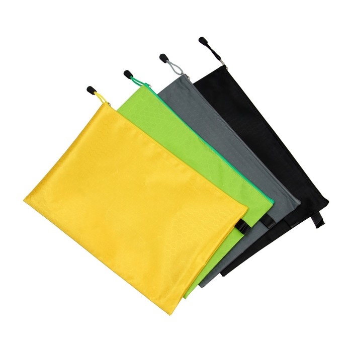 Папка-конверт Папка-конверт "Соты" А4, на молнии, 24.5 х 31 см, МИКС