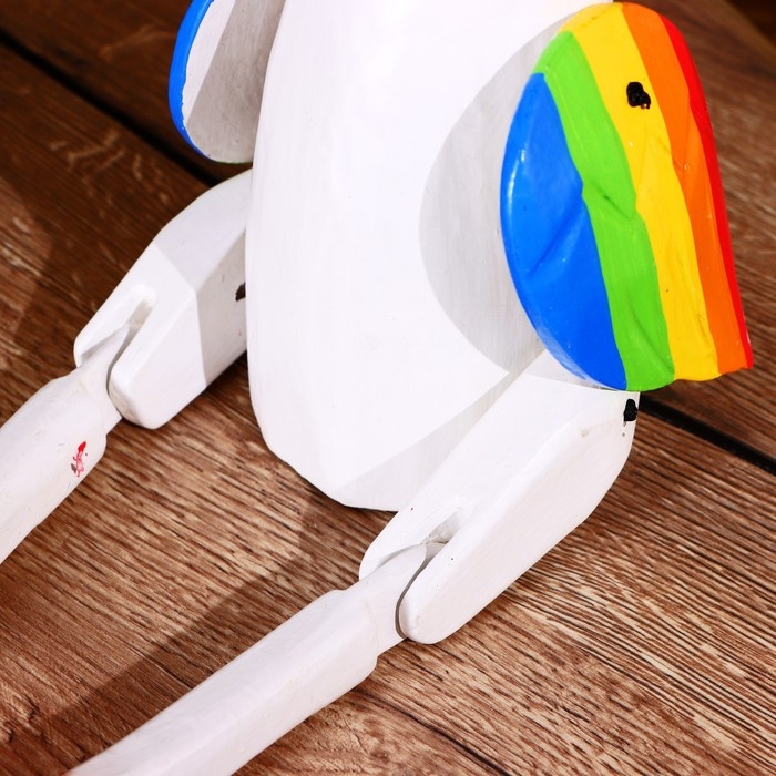 Сувенир "Единорог" висячие лапки, дерево 40 см