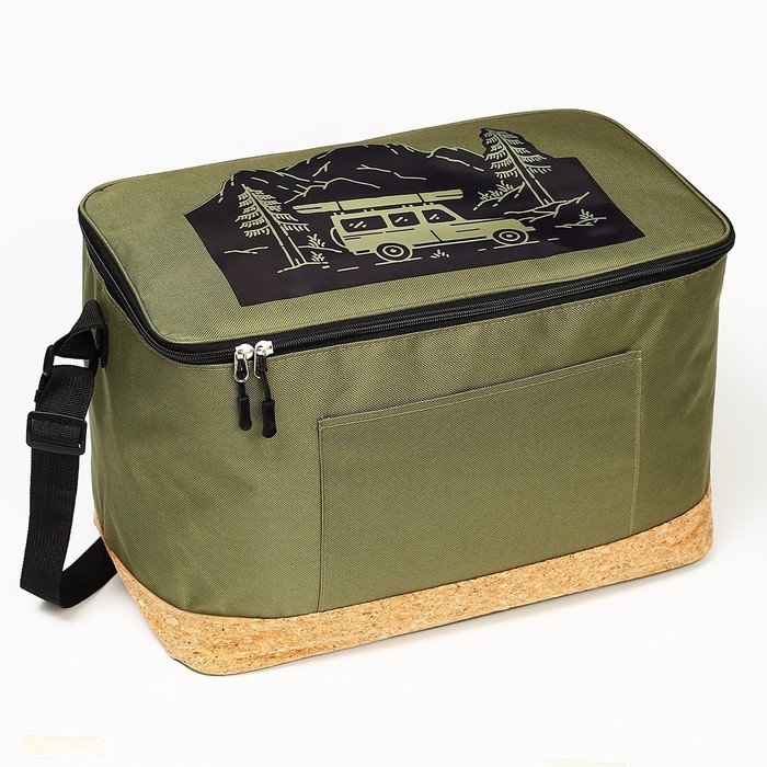 Термосумка с пробковым дном «В пути», 28 литров Термосумка с пробковым дном «В пути», 28 литров