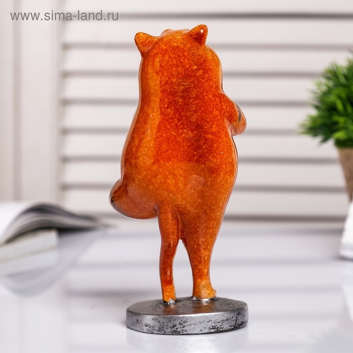 Сувенир полистоун лак Сувенир полистоун лак "Котик в позе дерева" 15,5х7х6 см