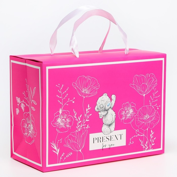 Пакет-коробка, 28 х 20 х 13 см  Пакет-коробка, 28 х 20 х 13 см "Present For You", упаковка, Me To You
