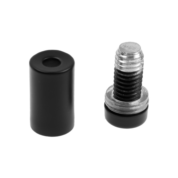 Дистанционный держатель для табличек, 12х25 мм, цвет черный,набор 10 шт. Дистанционный держатель для табличек, 12х25 мм, цвет черный,набор 10 шт.