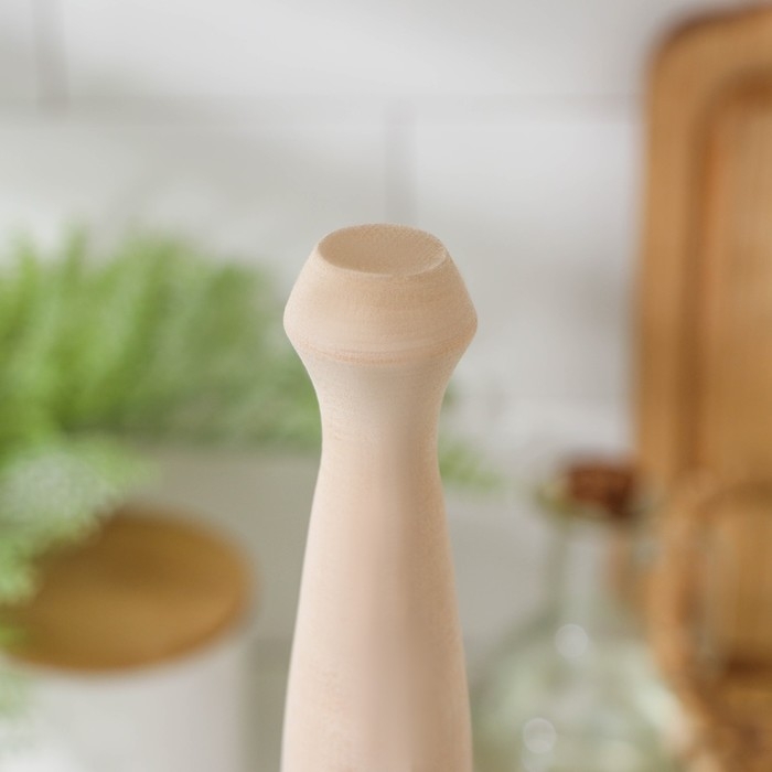 Картофелемялка-толкушка Доляна, 34×4.3 см, берёза Картофелемялка-толкушка Доляна, 34×4.3 см, берёза