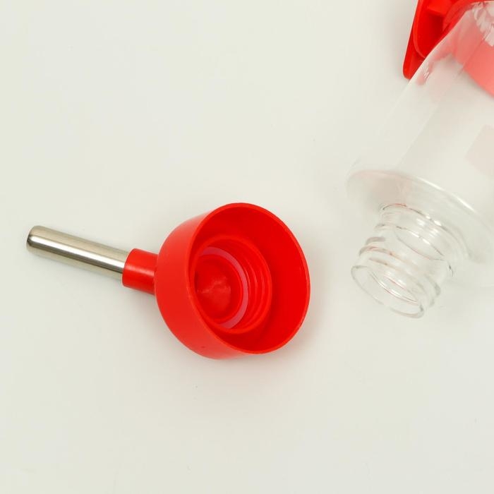 Поилка для грызунов Поилка для грызунов "Пижон", 250 мл, красная