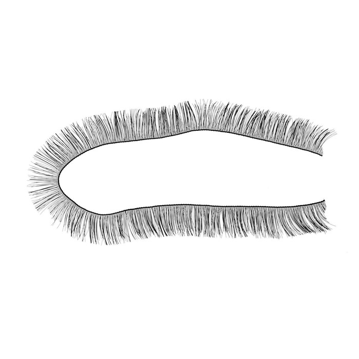 Реснички, набор 2 шт., размер 1 шт. — 20 × 1,2 см, цвет чёрный Реснички, набор 2 шт., размер 1 шт. — 20 × 1,2 см, цвет чёрный