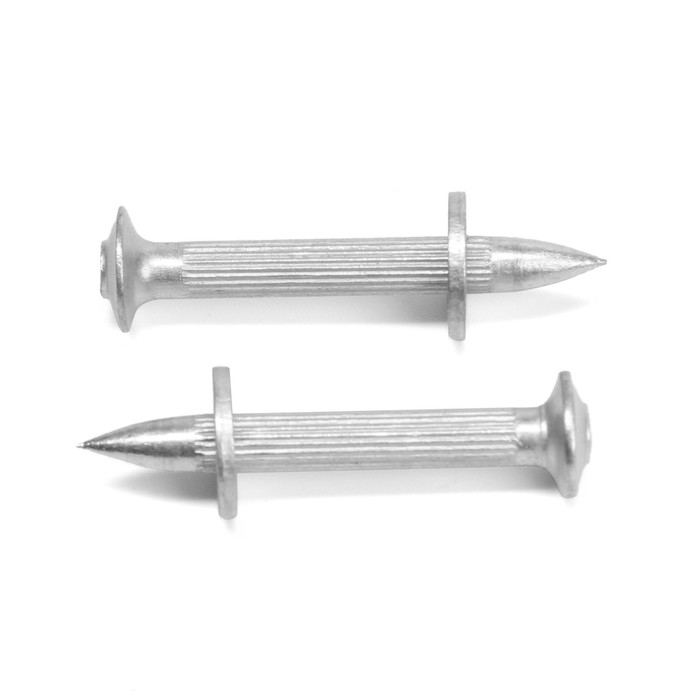 Дюбель-гвоздь  Дюбель-гвоздь "ТУНДРА", гвоздевой, для монтажного пистолета, оцинкованный, 4.5x40 мм, 0.5 кг