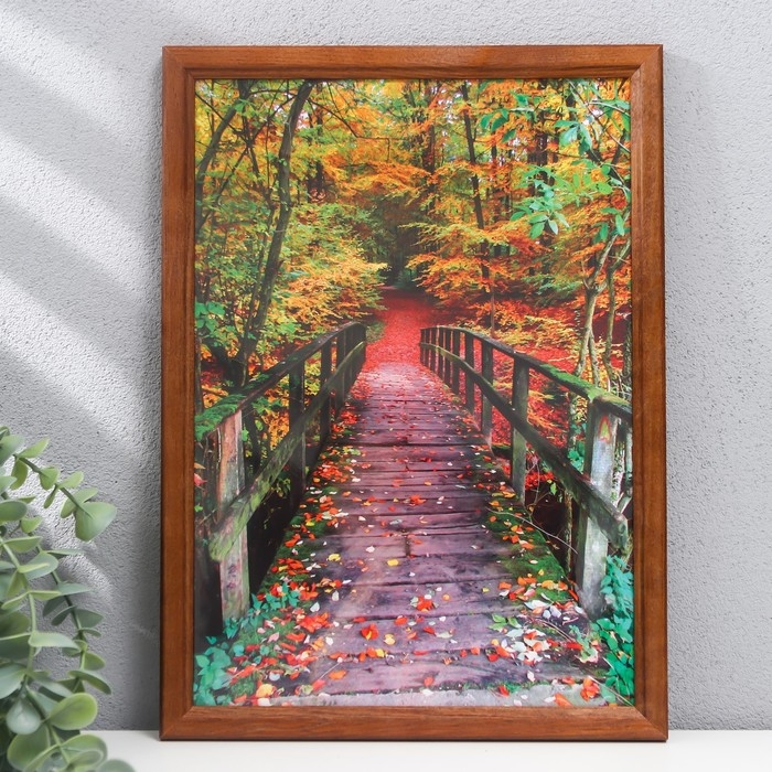 Фоторамка 21х30 (7N92) орех (пластиковый экран) Фоторамка 21х30 (7N92) орех (пластиковый экран)