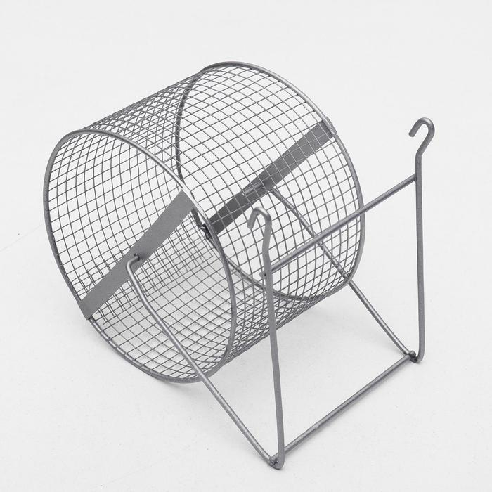 Колесо для грызунов металлическое, сетчатое, 14 см, хром Колесо для грызунов металлическое, сетчатое, 14 см, хром