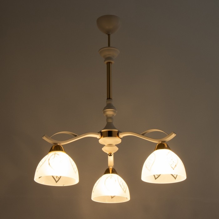 Люстра Люстра "Беалин" 3хЕ27 40Вт белый 54х54х56 см BayerLux