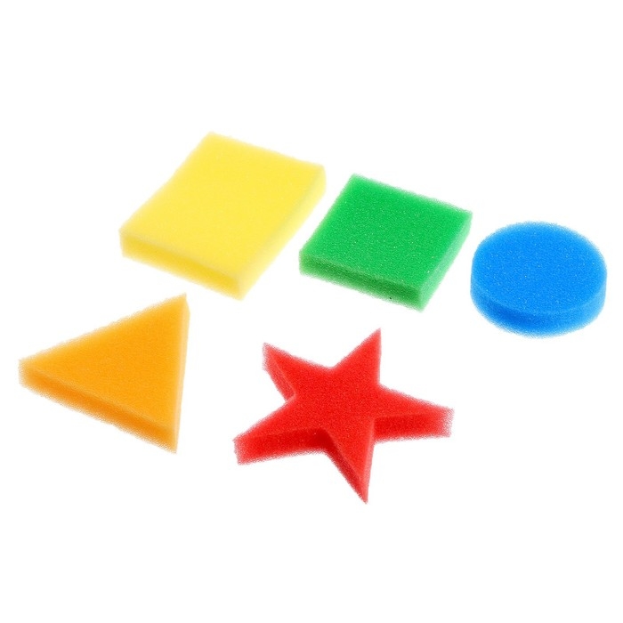 Набор с губками «Изучаем цвета и формы», пиши стирай Набор с губками «Изучаем цвета и формы», пиши стирай