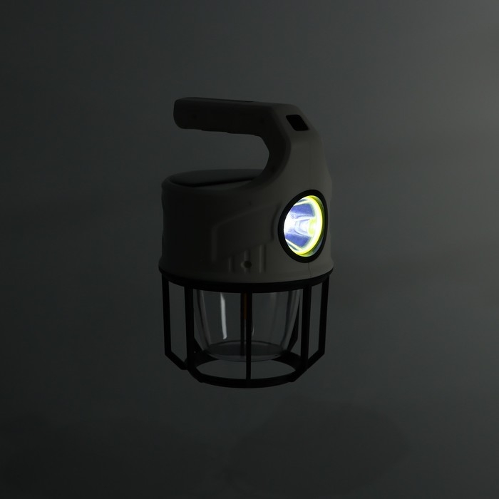 Фонарь кемпинговый аккумуляторный, 3.6 Вт, 2400 мАч, 2835SMD, 9 режимов, солнечная батарея Фонарь кемпинговый аккумуляторный, 3.6 Вт, 2400 мАч, 2835SMD, 9 режимов, солнечная батарея