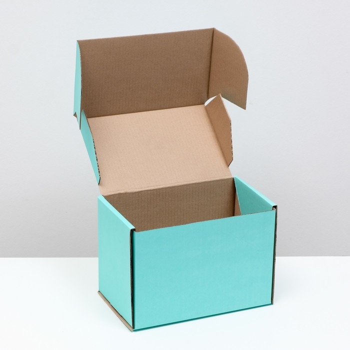 Коробка самосборная, мятная, 26,5 х 16,5 х 19 см Коробка самосборная, мятная, 26,5 х 16,5 х 19 см