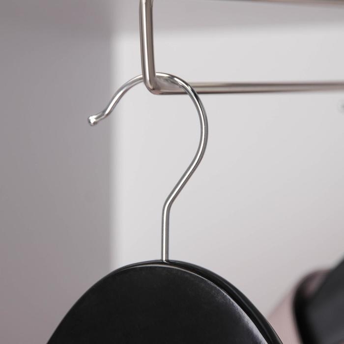 Плечики - вешалка для брюк и юбок SAVANNA, 44,5х1,2х24,5 см, с зажимами, широкие плечики, деревянная сорт А Плечики - вешалка для брюк и юбок SAVANNA, 44,5х1,2х24,5 см, с зажимами, широкие плечики, деревянная сорт А