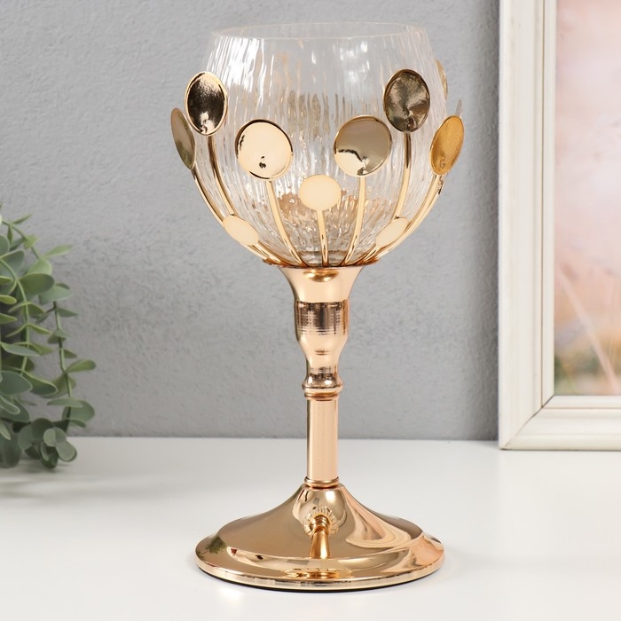 Подсвечник металл Подсвечник металл "Веста" d=5,5см 16х16х30 см