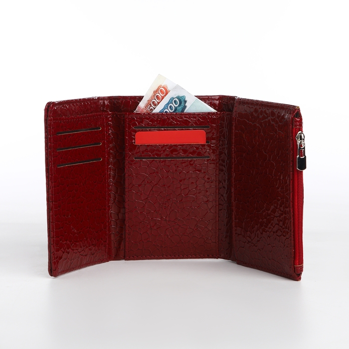 Кошелёк женский на магните, цвет бордовый Кошелёк женский на магните, цвет бордовый