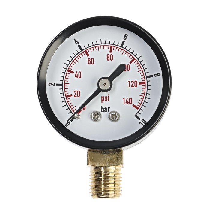 Манометр ZEIN, радиальный, диаметр корпуса 50 мм, 10 бар, 1/4 Манометр ZEIN, радиальный, диаметр корпуса 50 мм, 10 бар, 1/4"