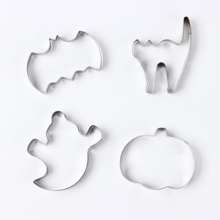 Хэллоуин. Набор форм для печенья «Хэллоуин», 4 шт Хэллоуин. Набор форм для печенья «Хэллоуин», 4 шт