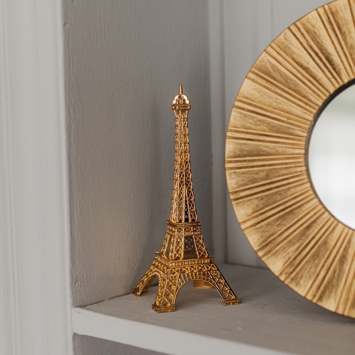 Сувенир металл Сувенир металл "Эйфелева башня" золото 18х7х7 см