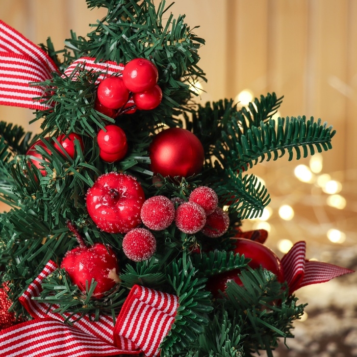 Ёлка декор  Ёлка декор "Снежное яблочко" 29х16 см