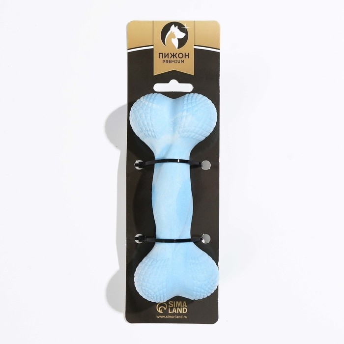 Игрушка плавающая для собак Игрушка плавающая для собак "Мощная кость" Пижон Premium, вспененный TPR, 15,5 см, голубая