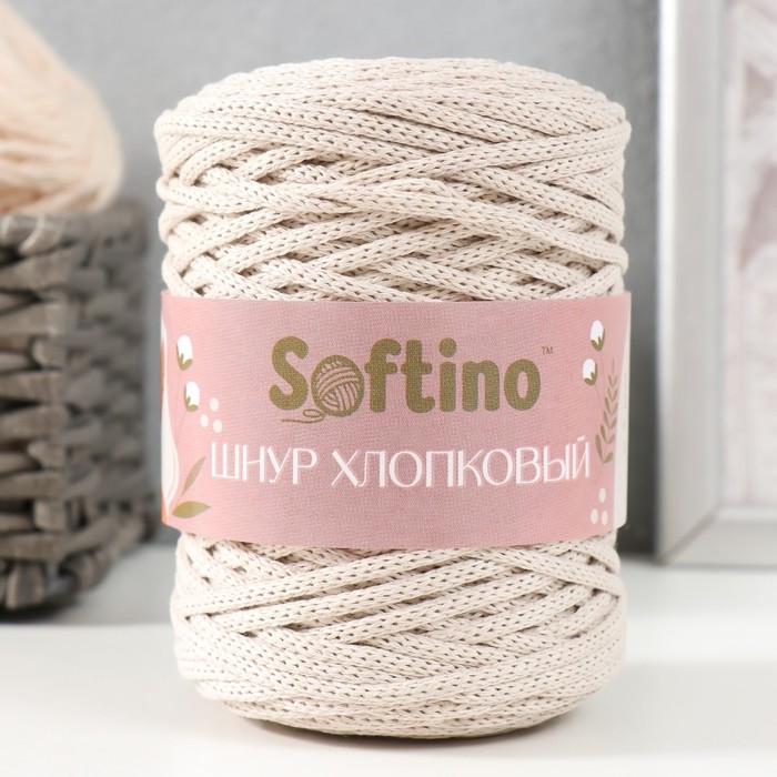 Шнур для вязания без сердечника 70% хлопок, 30% полиэстер ширина 3мм 100м/160±10гр (103) Шнур для вязания без сердечника 70% хлопок, 30% полиэстер ширина 3мм 100м/160±10гр (103)