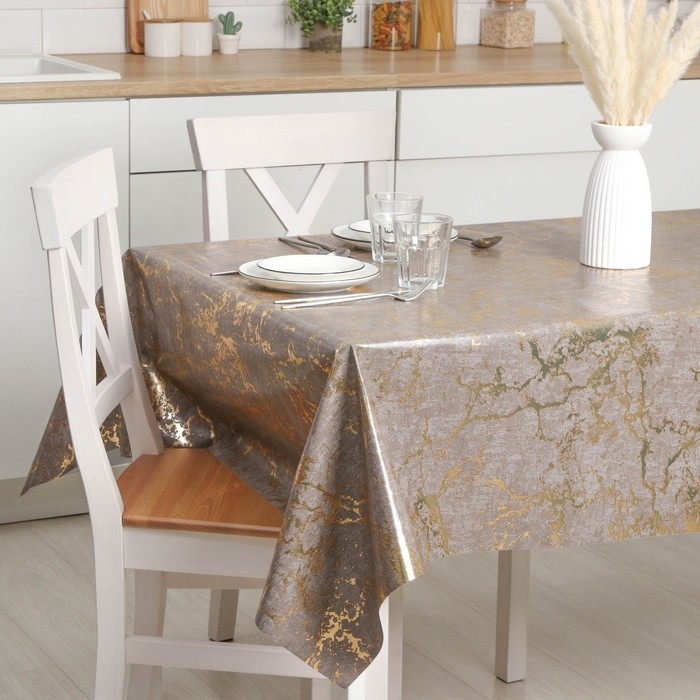 Клеёнка на стол Prudens, на тканевой основе, рулон 20 метров, ширина 137 см Клеёнка на стол Prudens, на тканевой основе, рулон 20 метров, ширина 137 см