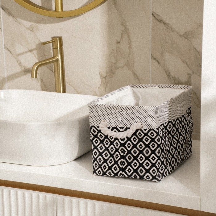 Короб для хранения вещей SL Home, 31×22×22,5 см, цвет белый Короб для хранения вещей SL Home, 31×22×22,5 см, цвет белый