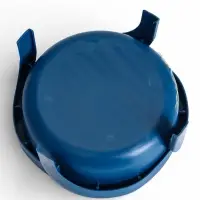 Миска, 600 мл, фигурная, с ножками, пластик, синяя