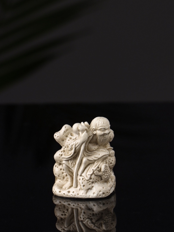 Набор фигур "Нэцкэ" 20х10х7 см, бежевый